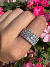 Load image into Gallery viewer, Vintage Diamond Cluster Ring - 9ct White Gold