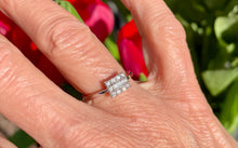 Load image into Gallery viewer, Diamond Cluster Ring in 18ct White Gold