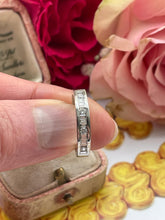 Load image into Gallery viewer, Platinum Half Eternity Ring