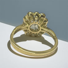 Load image into Gallery viewer, Stunning Radiant Cut Diamond Cluster Ring
