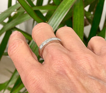 Load image into Gallery viewer, Half Eternity Princess Cut Diamond Ring in Platinum