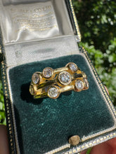 Load image into Gallery viewer, Contemporary 18ct Yellow Gold Diamond Ring – 1.20ct Total Diamonds