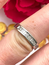 Load image into Gallery viewer, Platinum Half Eternity Ring