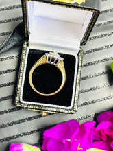 Load image into Gallery viewer, Diamond Cluster Ring Set in 9ct Yellow Gold