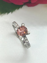 Load image into Gallery viewer, Pretty Pink Tourmaline and Diamond Ring