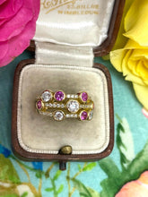 Load image into Gallery viewer, Pink Sapphire and Diamond Bubble Ring Set in 18ct Yellow Gold