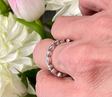 Load image into Gallery viewer, Diamond Half Eternity Ring in Platinum
