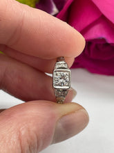 Load image into Gallery viewer, Diamond Solitaire Ring Set in 18ct Yellow Gold