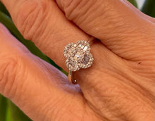 Load image into Gallery viewer, Clover Diamond Ring in 18ct White Gold