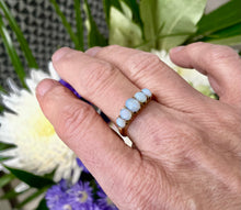 Load image into Gallery viewer, Five Stone Opal Ring in 18ct Yellow Gold