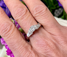 Load image into Gallery viewer, Diamond Solitaire Ring in 14ct White Gold