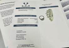 Load image into Gallery viewer, Diamond Boat Shape Cluster Ring in 18ct White Gold