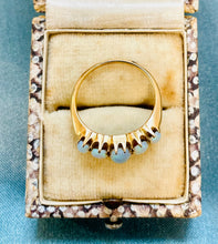 Load image into Gallery viewer, Five Stone Opal Ring in 18ct Yellow Gold