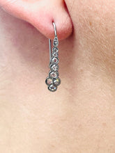 Load image into Gallery viewer, Beautiful Diamond Drop Earrings Set in Platinum