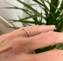 Load image into Gallery viewer, Half Eternity Diamond Ring in 18ct White Gold
