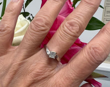 Load image into Gallery viewer, Princess Cut Diamond Set in 18ct White Gold