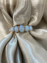 Load image into Gallery viewer, Five Stone Opal Ring in 18ct Yellow Gold