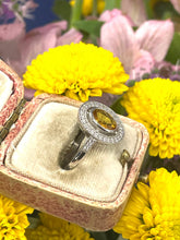Load image into Gallery viewer, Yellow Sapphire and Diamond Ring Set in Platinum