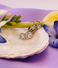 Load image into Gallery viewer, Rose Cut Diamond Dangle Earrings in 18ct Yellow Gold