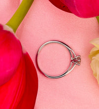 Load image into Gallery viewer, Solitaire Diamond Ring in 18ct White Gold