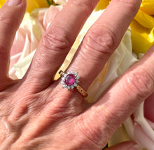 Load image into Gallery viewer, Superb Ruby and Diamond Ring Set in 18ct Yellow Gold