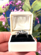 Load image into Gallery viewer, Opulent Diamond & Sapphire Ring in Platinum