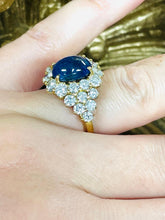 Load image into Gallery viewer, Sapphire & Diamond Preloved Ring