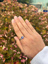 Load image into Gallery viewer, Tanzanite and Diamond Ring in Platinum