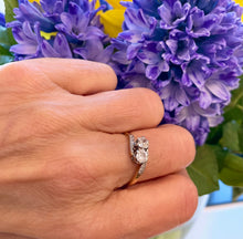 Load image into Gallery viewer, Crossover Diamond Ring in 18ct Yellow Gold