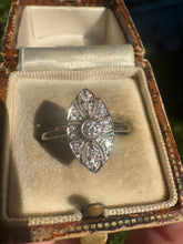 Load image into Gallery viewer, Marquise Art Deco Diamond & Platinum Ring
