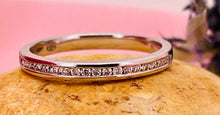 Load image into Gallery viewer, Half Eternity Diamond Ring in 18ct White Gold