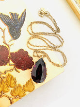 Load image into Gallery viewer, Garnet Pendant Set in 9ct Yellow Gold