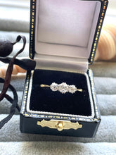 Load image into Gallery viewer, Three Stone Diamond Ring Set in 18ct Yellow Gold