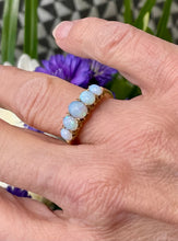 Load image into Gallery viewer, Five Stone Opal Ring in 18ct Yellow Gold