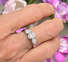 Load image into Gallery viewer, Trilogy Diamond Ring in 18ct White Gold