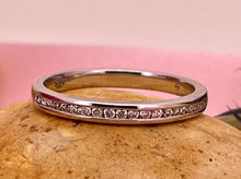 Load image into Gallery viewer, Half Eternity Diamond Ring in 18ct White Gold
