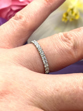 Load image into Gallery viewer, Platinum Half Eternity Ring
