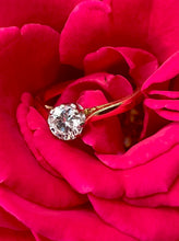 Load image into Gallery viewer, Solitaire Diamond Ring in 18ct Yellow Gold and Platinum