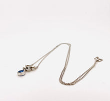 Load image into Gallery viewer, Sapphire and Diamond Fixed Pendant in 18ct White Gold