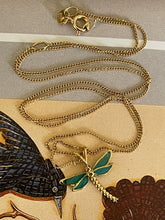 Load image into Gallery viewer, Dragonfly Pendant Set in 18ct Yellow Gold