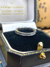 Load image into Gallery viewer, Full Diamond Eternity Ring Set in Platinum