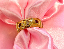 Load image into Gallery viewer, Ruby and Diamond Gypsy Ring in 18ct Yellow Gold