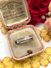 Load image into Gallery viewer, Platinum Half Eternity Ring