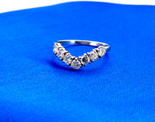 Load image into Gallery viewer, Wishbone Diamond Ring in 18ct White Gold