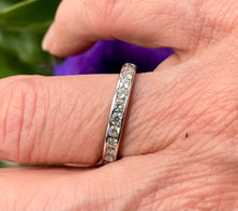 Load image into Gallery viewer, Half Eternity Diamond Ring in 14ct White Gold