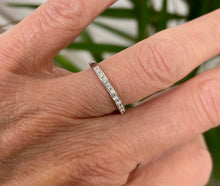 Load image into Gallery viewer, Half Eternity Diamond Ring in 18ct White Gold
