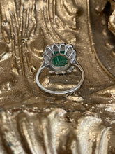 Load image into Gallery viewer, Stunning Emerald and Diamond Ring Set in Platinum
