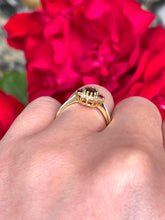 Load image into Gallery viewer, Ruby and Diamond Cluster Ring Set in 18ct Yellow Gold