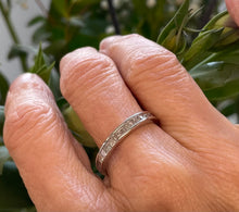 Load image into Gallery viewer, Half Eternity Princess Cut Diamond Ring in 18ct White Gold