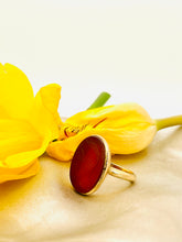 Load image into Gallery viewer, Carnelian Intaglio Ring in 18ct Yellow Gold